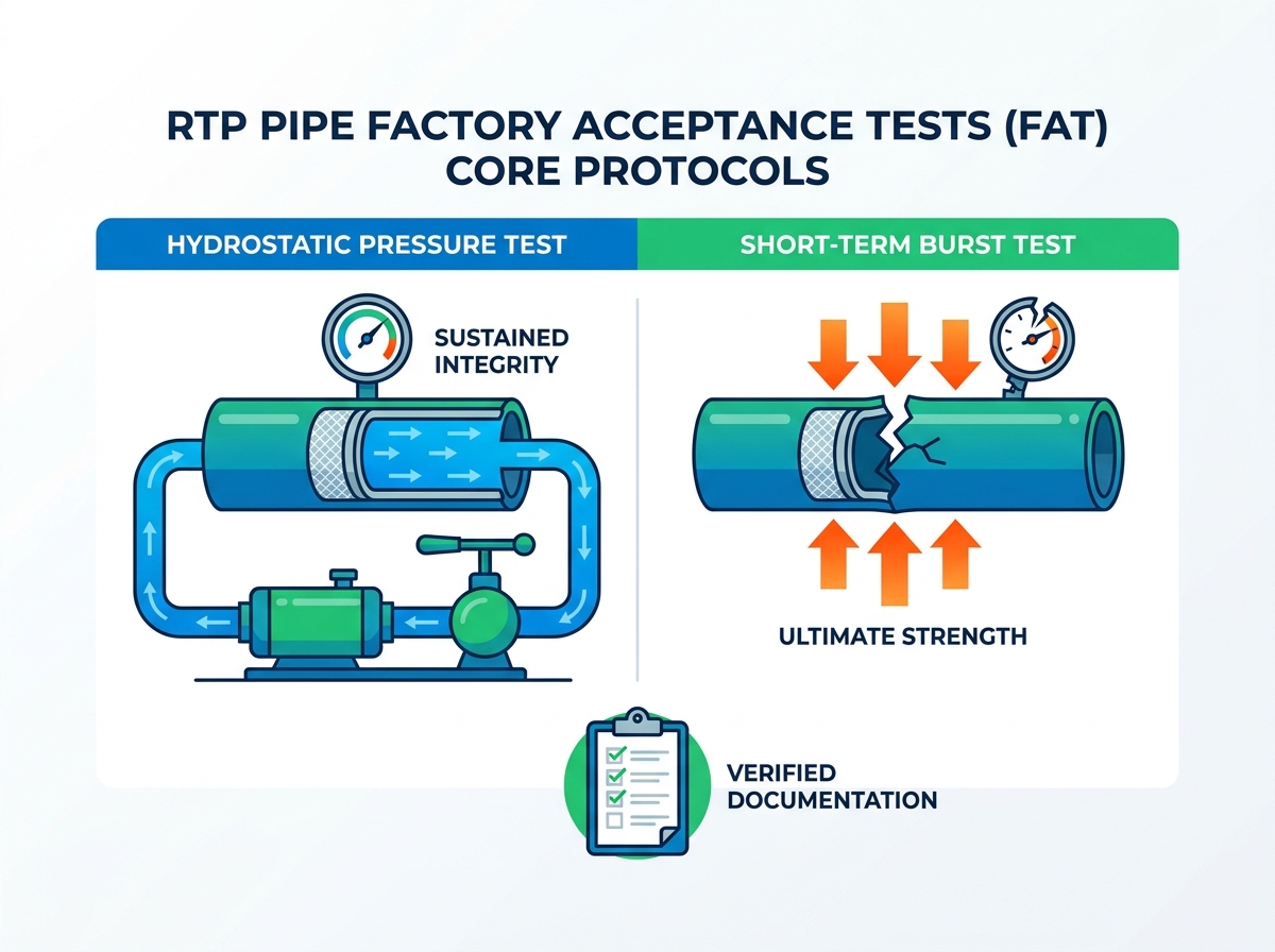 RTP pipe manufacturer factory acceptance testing