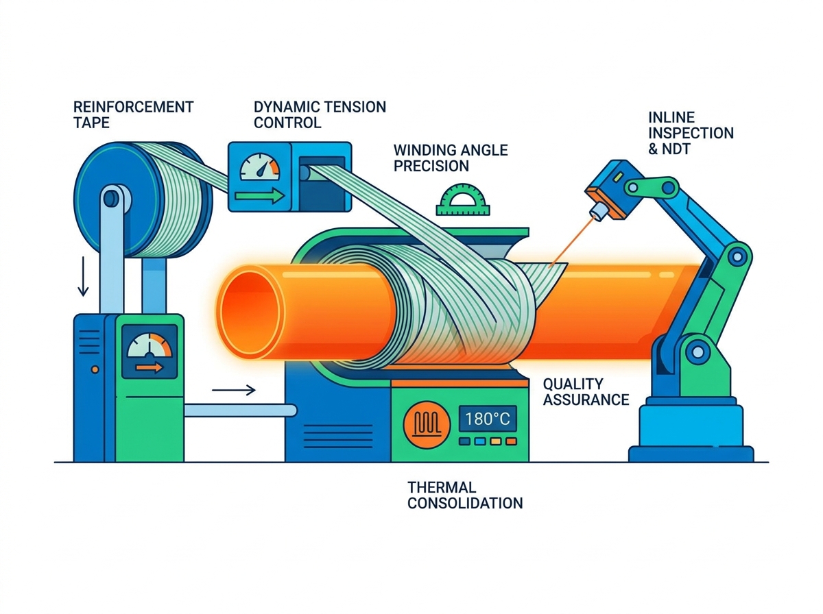 RTP pipe manufacturer tape winding process